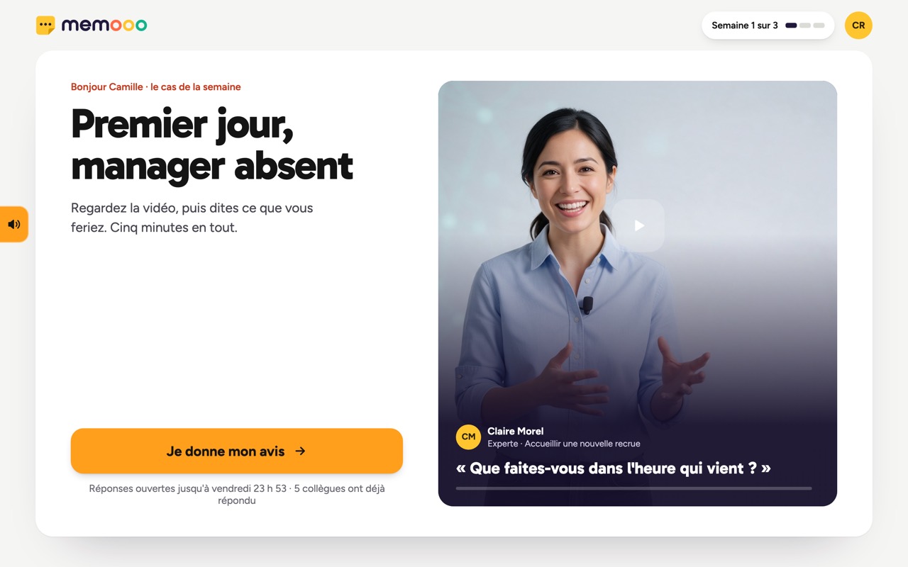 Une comédienne pose la question de la semaine en vidéo